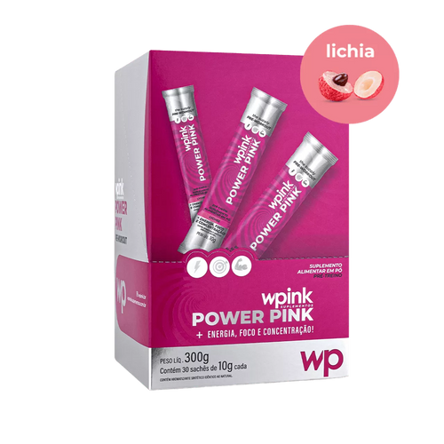 power pink de lichia - pré-treino – 300g - wp