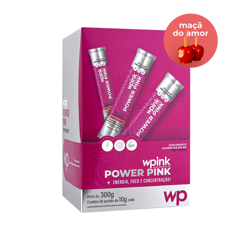 power pink de maçã do amor - pré-treino - 300g - wp