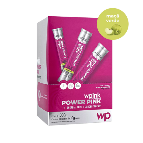power pink de maçã verde - pré-treino – 300g - wp