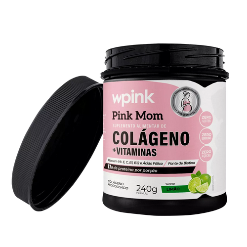 colágeno pink mom de limão - 240g – wp