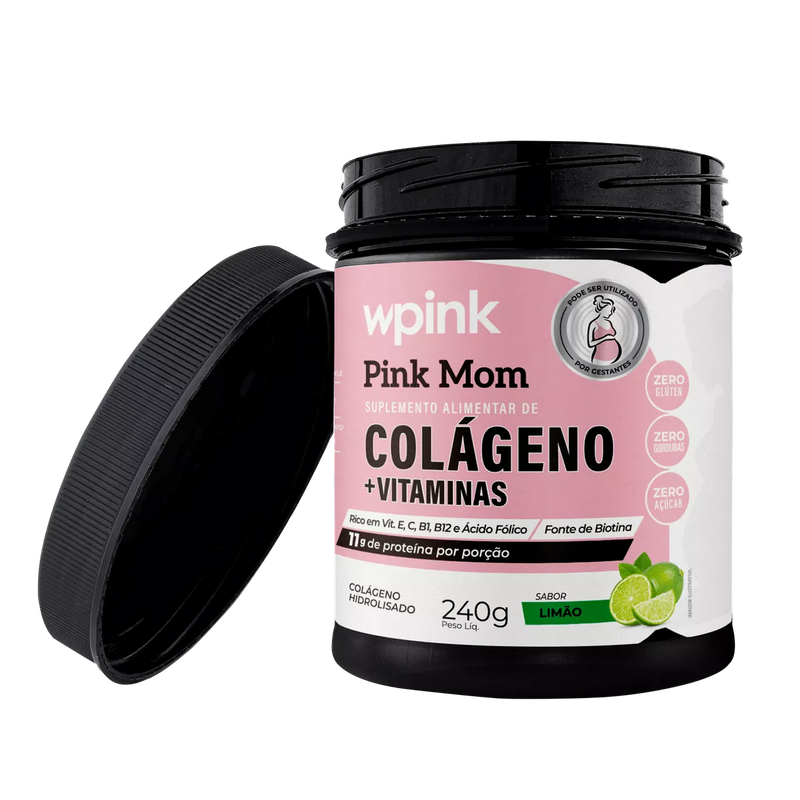 colágeno pink mom de limão - 240g – wp