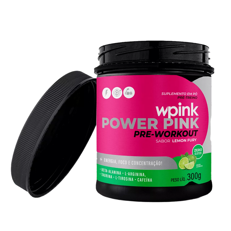 super power pink de limão - pré-treino – 300g - wp