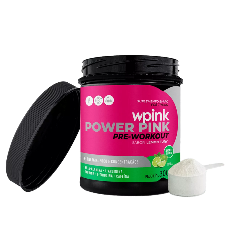 super power pink de limão - pré-treino – 300g - wp