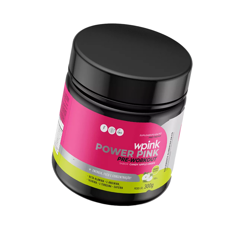 super power pink de maçã verde - pré-treino – 300g - wp