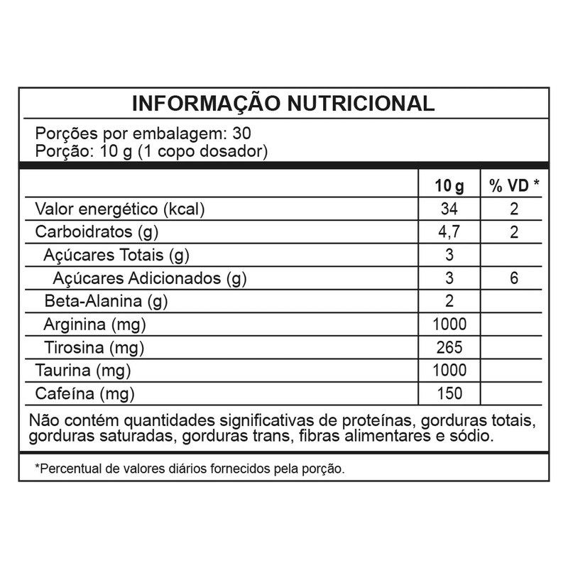 super power pink de laranja - pré-treino – 300g - wp