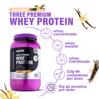 three premium whey protein baunilha 3W - (1kg) - wp