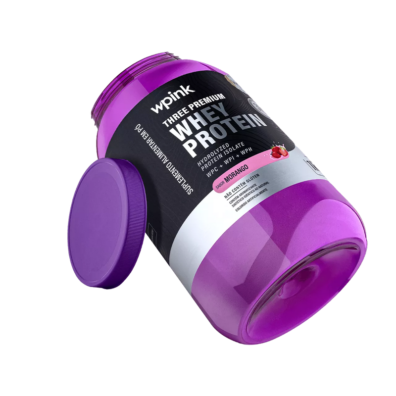 three premium whey protein morango 3W - (1kg) - wp