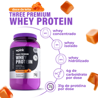 three premium whey protein doce de leite 3W - (1kg) - wp