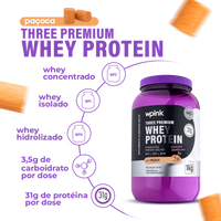 three premium whey protein paçoca 3W - (1kg) - wp