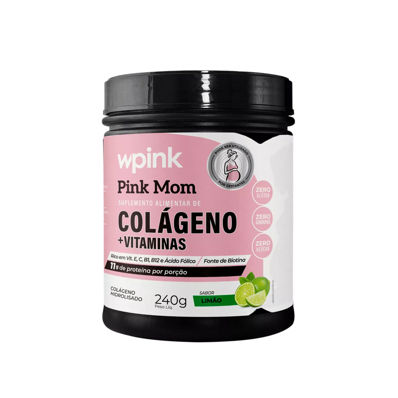 colágeno pink mom de limão - 240g – wp