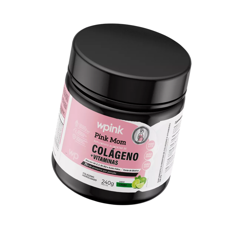 colágeno pink mom de limão - 240g – wp