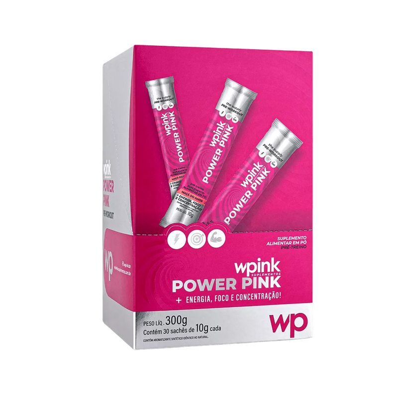 power pink de maçã do amor - pré-treino - 300g - wp