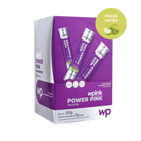 power pink sem cafeína de maçã verde - pré-treino - 300g - wp