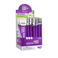 power pink sem cafeína de maçã verde - pré-treino - 300g - wp