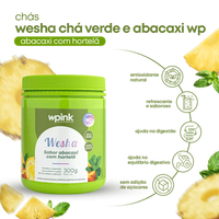wesha chá verde e abacaxi - 300g - wp
