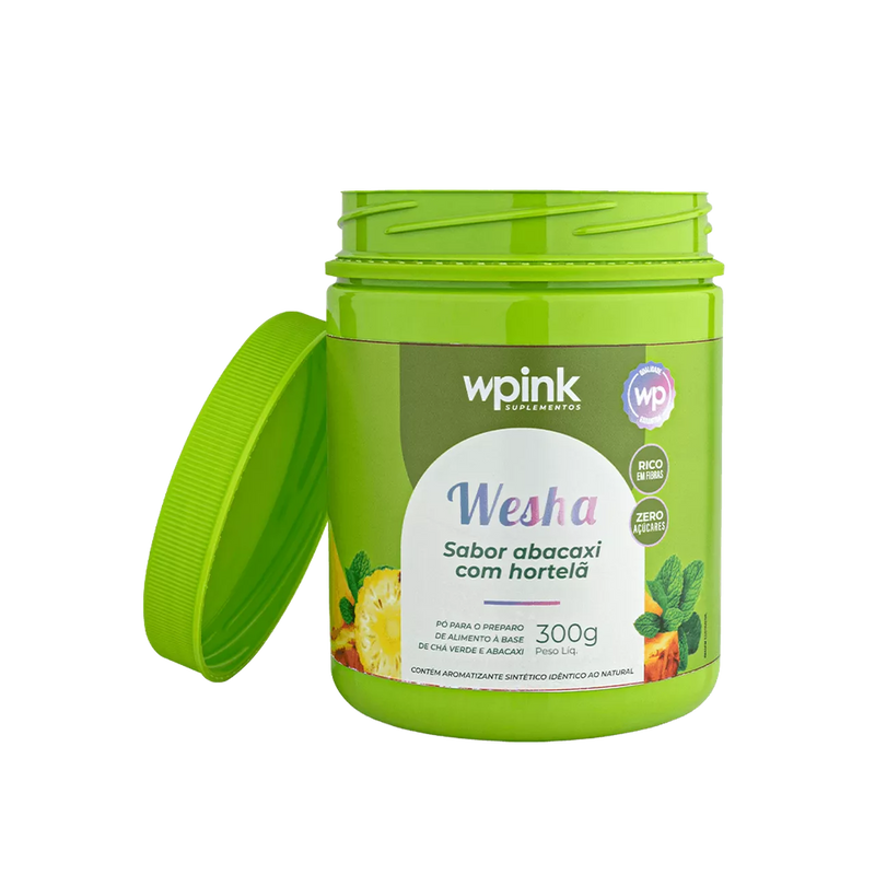 wesha chá verde e abacaxi - 300g - wp