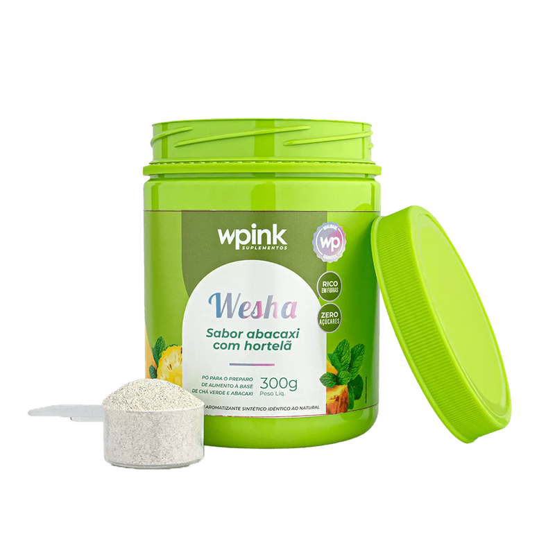 wesha chá verde e abacaxi - 300g - wp